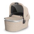 UPPAbaby Bassinet V3 - Compatible with Vista, Cruz, Ridge Strollers - Overnight Sleep Solution - Mattress, Sheet and Bug Shield Included - Declan (Oat Mélange/Silver Frame)