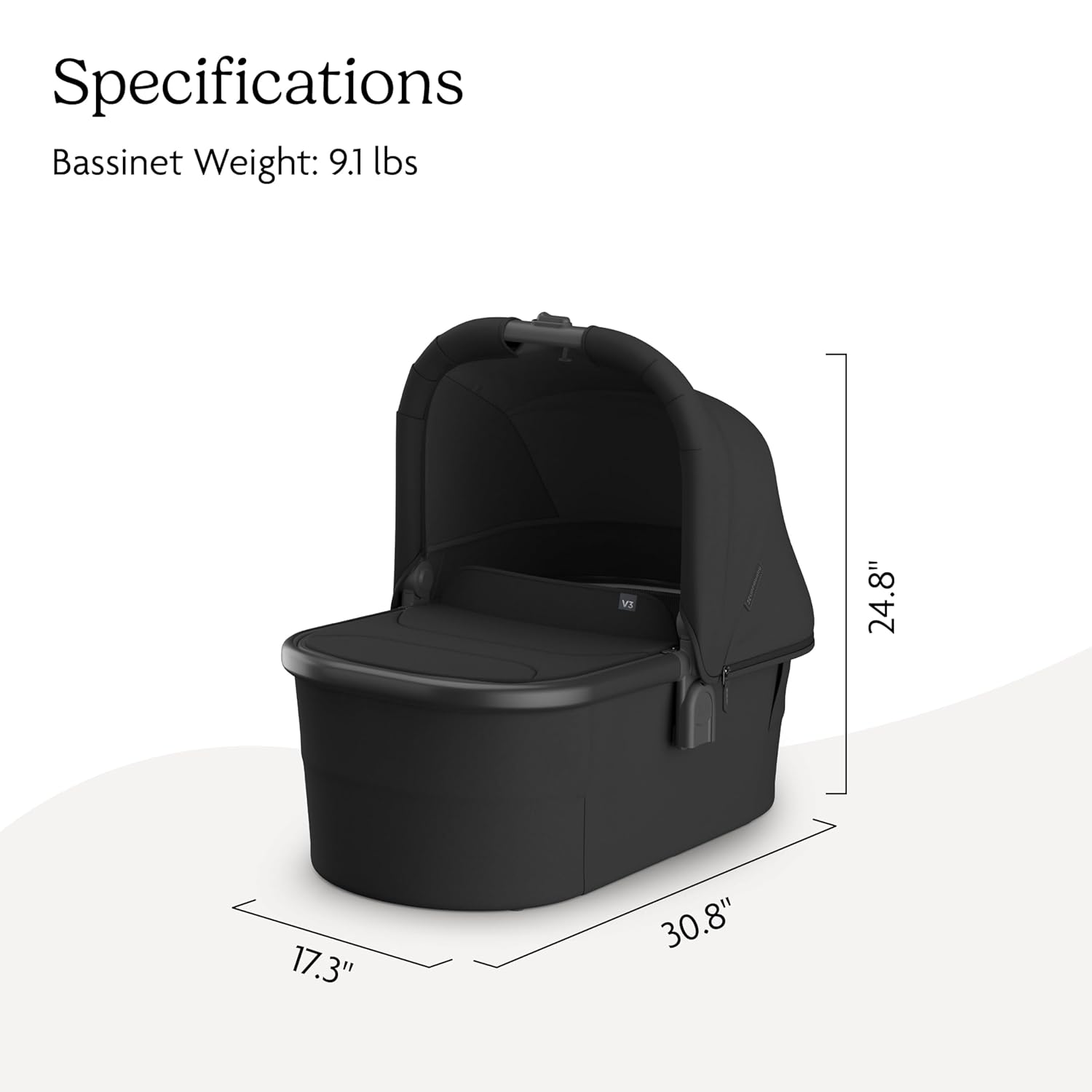 UPPAbaby Bassinet V3 - Compatible with Vista, Cruz, Ridge Strollers - Jake (Charcoal/Carbon Frame) UPPAbaby Bassinet V3 - Compatible with Vista, Cruz, Ridge Strollers - Overnight Sleep Solution - Mattress, Sheet and Bug Shield Included - Jake (Charcoal/Carbon Frame)