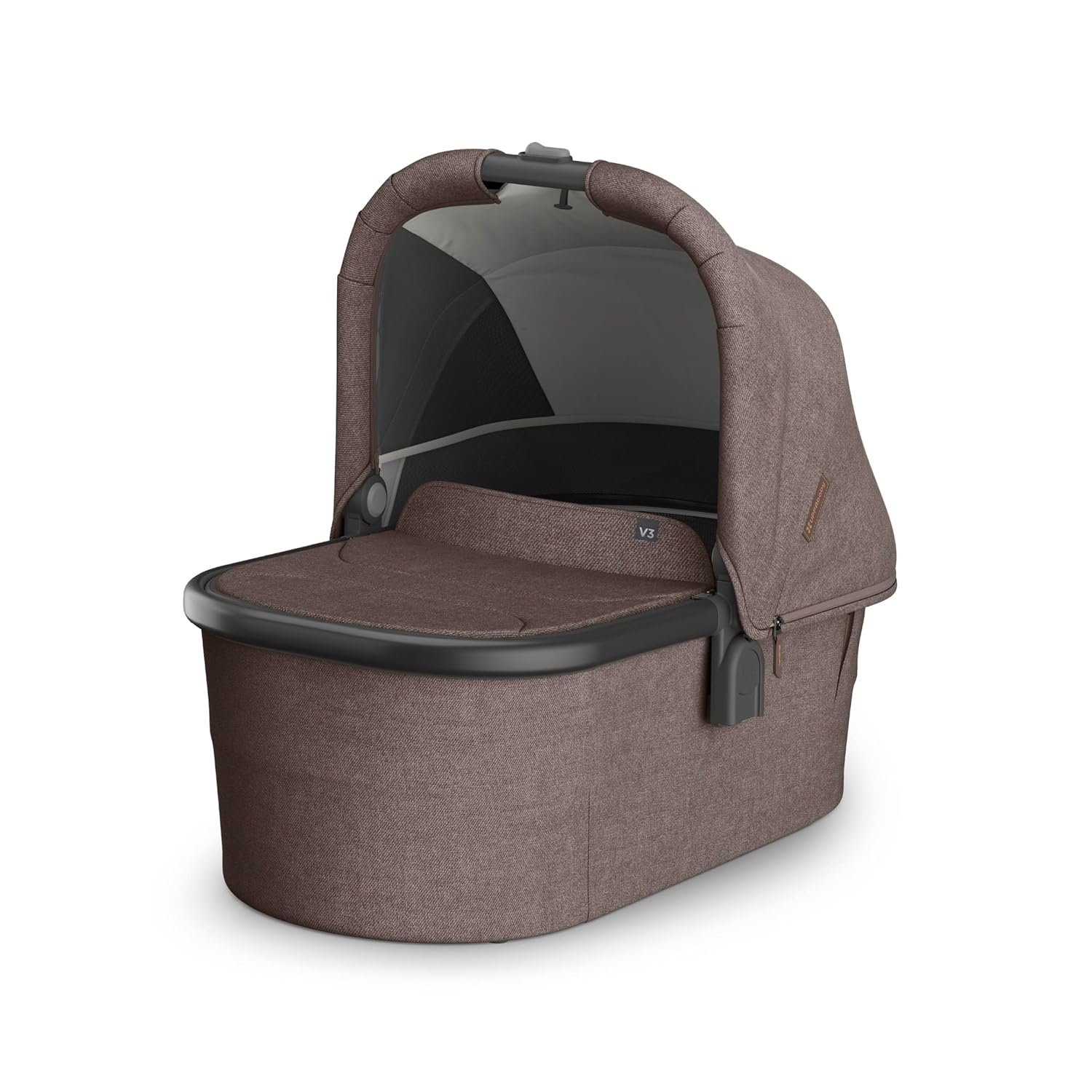 UPPAbaby Bassinet V3 - Compatible with Vista, Cruz, Ridge Strollers - Owen (Mocha Mélange) UPPAbaby Bassinet V3 - Compatible with Vista, Cruz, Ridge Strollers - Overnight Sleep Solution - Mattress, Sheet and Bug Shield Included - Owen (Mocha Mélange)