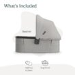 UPPAbaby Bassinet V3 - Compatible with Vista, Cruz, Ridge Strollers - Savannah (Pearl Gray Jacquard/Carbon Frame) UPPAbaby Bassinet V3 - Compatible with Vista, Cruz, Ridge Strollers - Overnight Sleep Solution - Mattress, Sheet and Bug Shield Included - Savannah (Pearl Gray Jacquard/Carbon Frame)