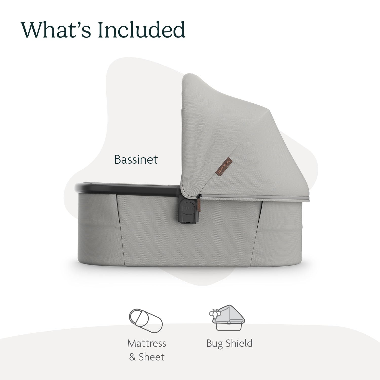 UPPAbaby Bassinet V3 - Compatible with Vista, Cruz, Ridge Strollers - Savannah (Pearl Gray Jacquard/Carbon Frame) UPPAbaby Bassinet V3 - Compatible with Vista, Cruz, Ridge Strollers - Overnight Sleep Solution - Mattress, Sheet and Bug Shield Included - Savannah (Pearl Gray Jacquard/Carbon Frame)