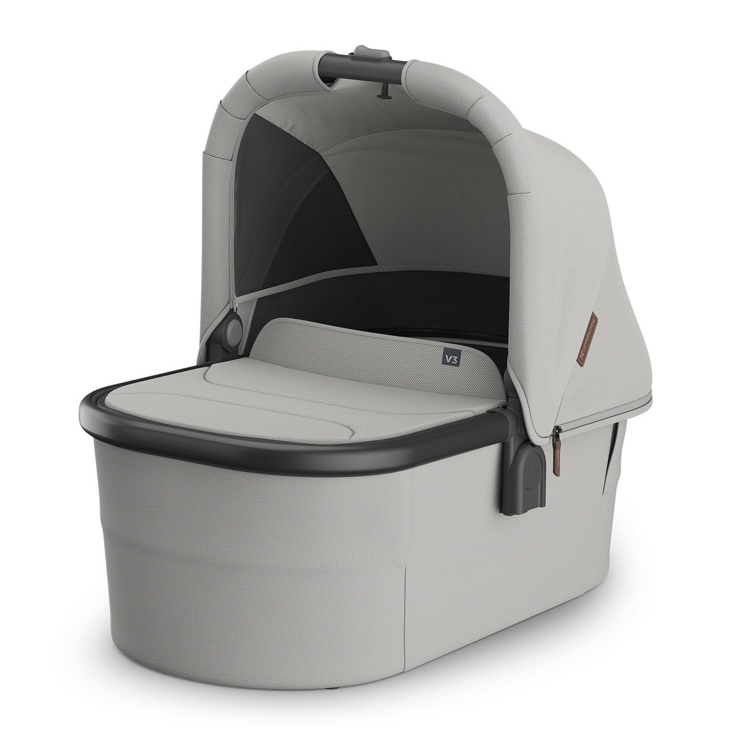 UPPAbaby Bassinet V3 - Compatible with Vista, Cruz, Ridge Strollers - Savannah (Pearl Gray Jacquard/Carbon Frame) UPPAbaby Bassinet V3 - Compatible with Vista, Cruz, Ridge Strollers - Overnight Sleep Solution - Mattress, Sheet and Bug Shield Included - Savannah (Pearl Gray Jacquard/Carbon Frame)