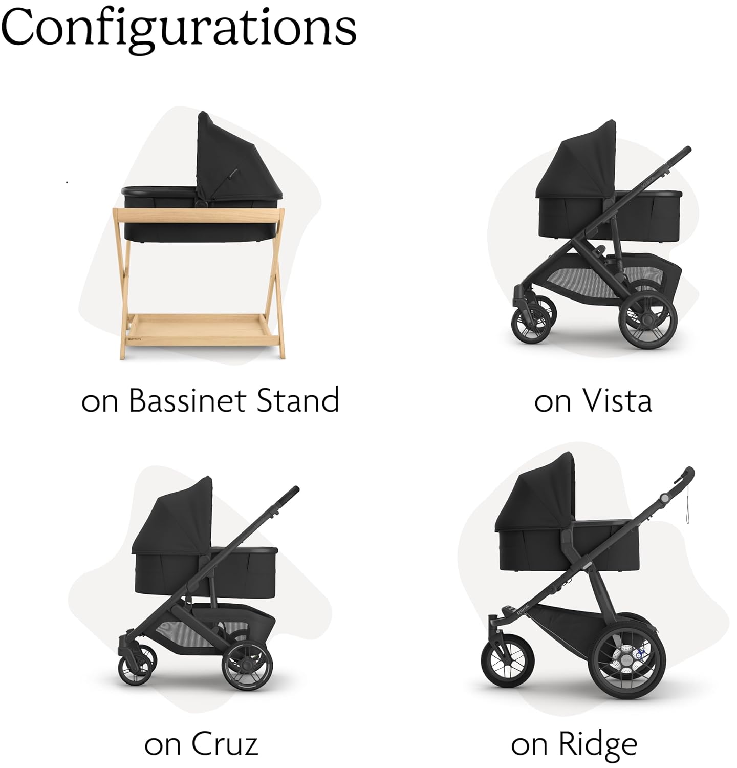 UPPAbaby Bassinet V3 - Compatible with Vista, Cruz, Ridge Strollers - Savannah (Pearl Gray Jacquard/Carbon Frame) UPPAbaby Bassinet V3 - Compatible with Vista, Cruz, Ridge Strollers - Overnight Sleep Solution - Mattress, Sheet and Bug Shield Included - Savannah (Pearl Gray Jacquard/Carbon Frame)