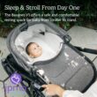 UPPAbaby Bassinet V3 - Compatible with Vista, Cruz, Ridge Strollers - Savannah (Pearl Gray Jacquard/Carbon Frame) UPPAbaby Bassinet V3 - Compatible with Vista, Cruz, Ridge Strollers - Overnight Sleep Solution - Mattress, Sheet and Bug Shield Included - Savannah (Pearl Gray Jacquard/Carbon Frame)