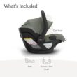 UPPAbaby Mesa V3 Infant Car Seat - Easy Installation + SmartSecure Technology - Attaches to Stroller | Base + Infant Insert Included - Evelyn (Meadow Green) UPPAbaby Mesa V3 Infant Car Seat - Easy Installation + SmartSecure Technology - Attaches to Stroller | Base + Infant Insert Included - Evelyn (Meadow Green)