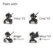 UPPAbaby Mesa V3 Infant Car Seat - Easy Installation + SmartSecure Technology - Greyson (Charcoal Mélange) UPPAbaby Mesa V3 Infant Car Seat - Easy Installation + SmartSecure Technology - Attaches to Stroller | Base + Infant Insert Included - Greyson (Charcoal Mélange)