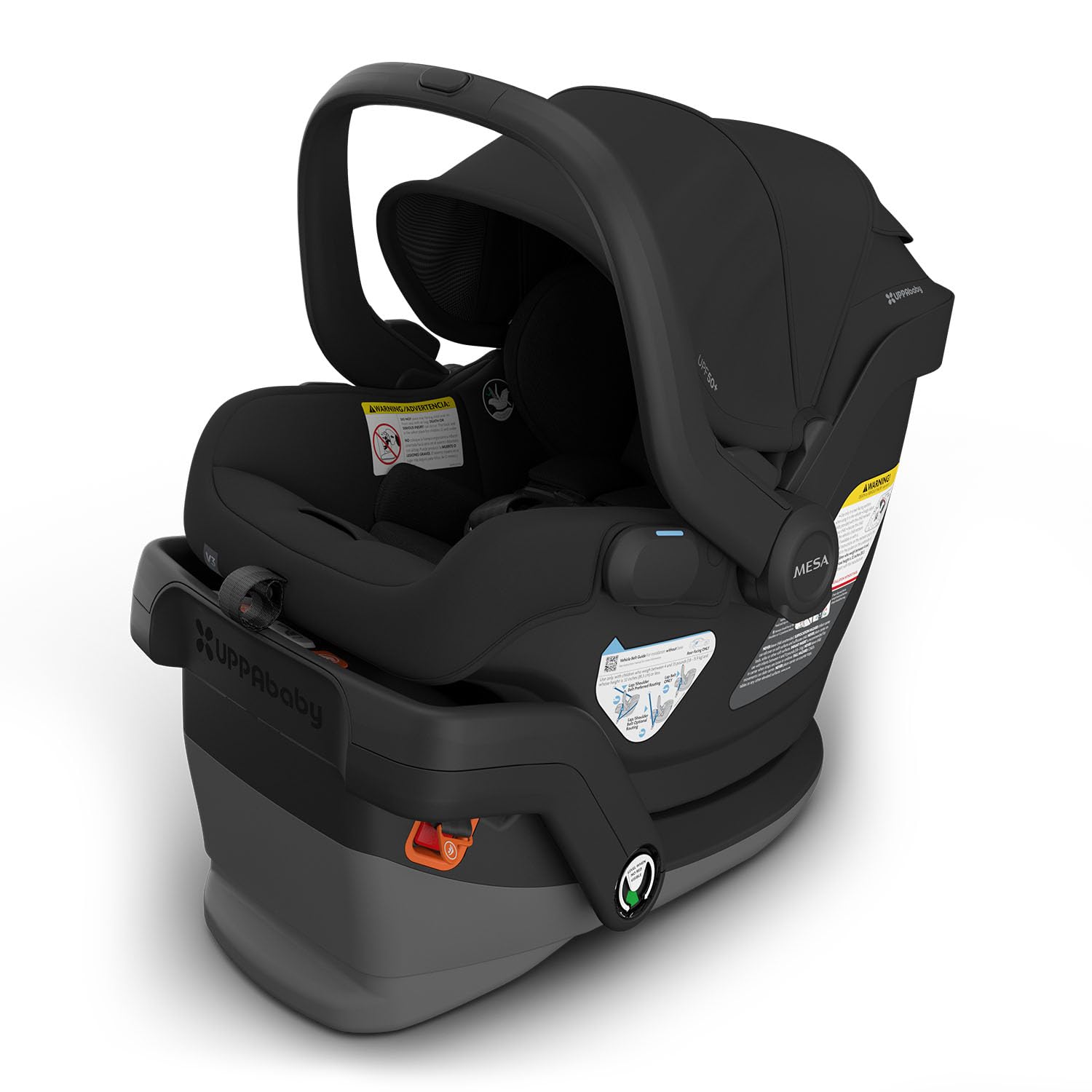 UPPAbaby Mesa V3 Infant Car Seat - Easy Installation + SmartSecure Technology - Jake (Charcoal) UPPAbaby Mesa V3 Infant Car Seat - Easy Installation + SmartSecure Technology - Attaches to Stroller | Base + Infant Insert Included - Jake (Charcoal)