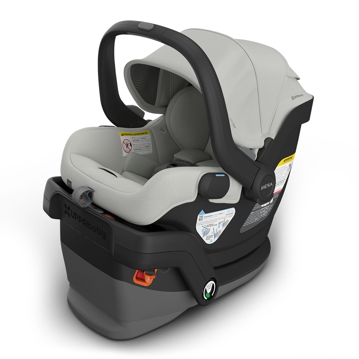 UPPAbaby Mesa V3 Infant Car Seat - Easy Installation + SmartSecure Technology - Savannah (Grey Mélange) UPPAbaby Mesa V3 Infant Car Seat - Easy Installation + SmartSecure Technology - Attaches to Stroller | Base + Infant Insert Included - Savannah (Grey Mélange)