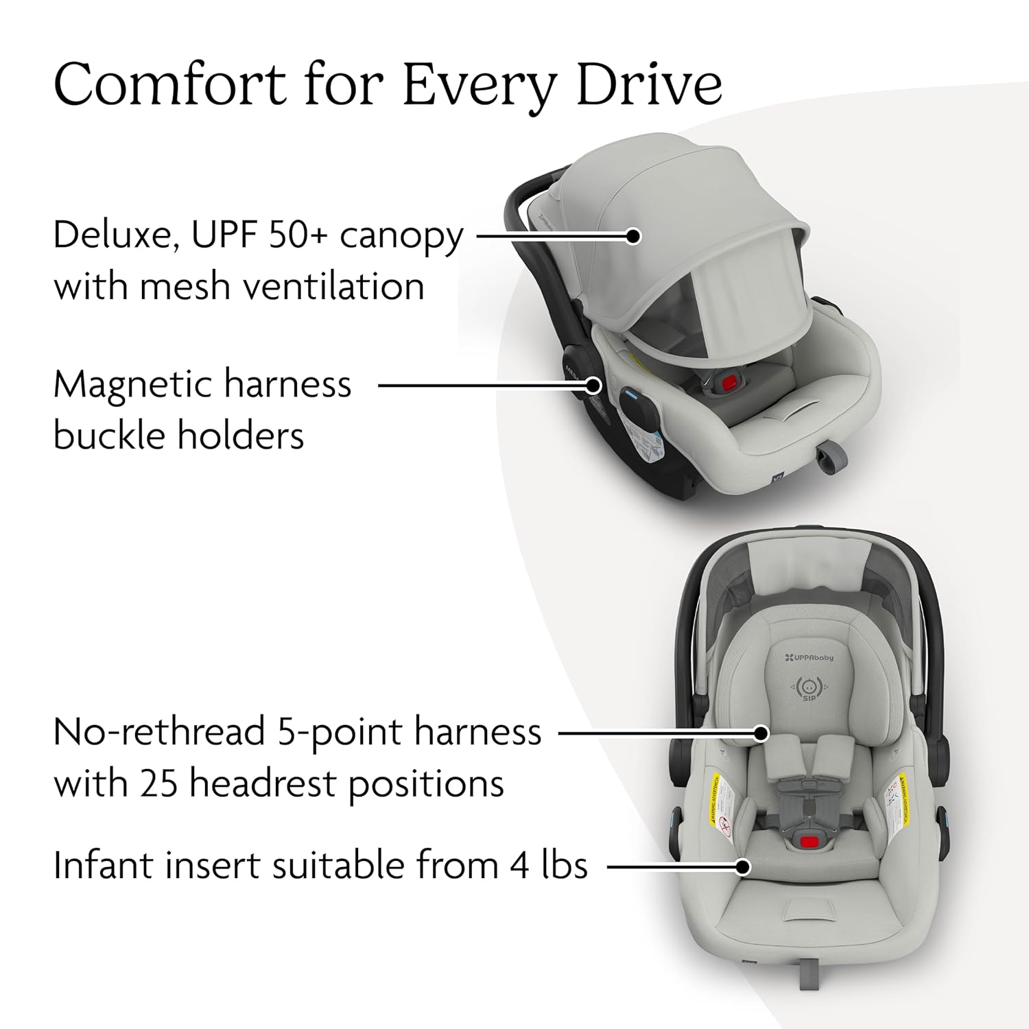 UPPAbaby Mesa V3 Infant Car Seat - Easy Installation + SmartSecure Technology - Savannah (Grey Mélange) UPPAbaby Mesa V3 Infant Car Seat - Easy Installation + SmartSecure Technology - Attaches to Stroller | Base + Infant Insert Included - Savannah (Grey Mélange)