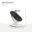 UPPAbaby Mamaroo Smart Swing – Customizable Soothing Modes with MotionSync Technology – Jake (Charcoal Mélange) UPPAbaby Mamaroo Smart Swing – Customizable Soothing Modes with MotionSync Technology – Infant Recline + Bluetooth Enabled – Included Newborn Insert – Jake (Charcoal Mélange)