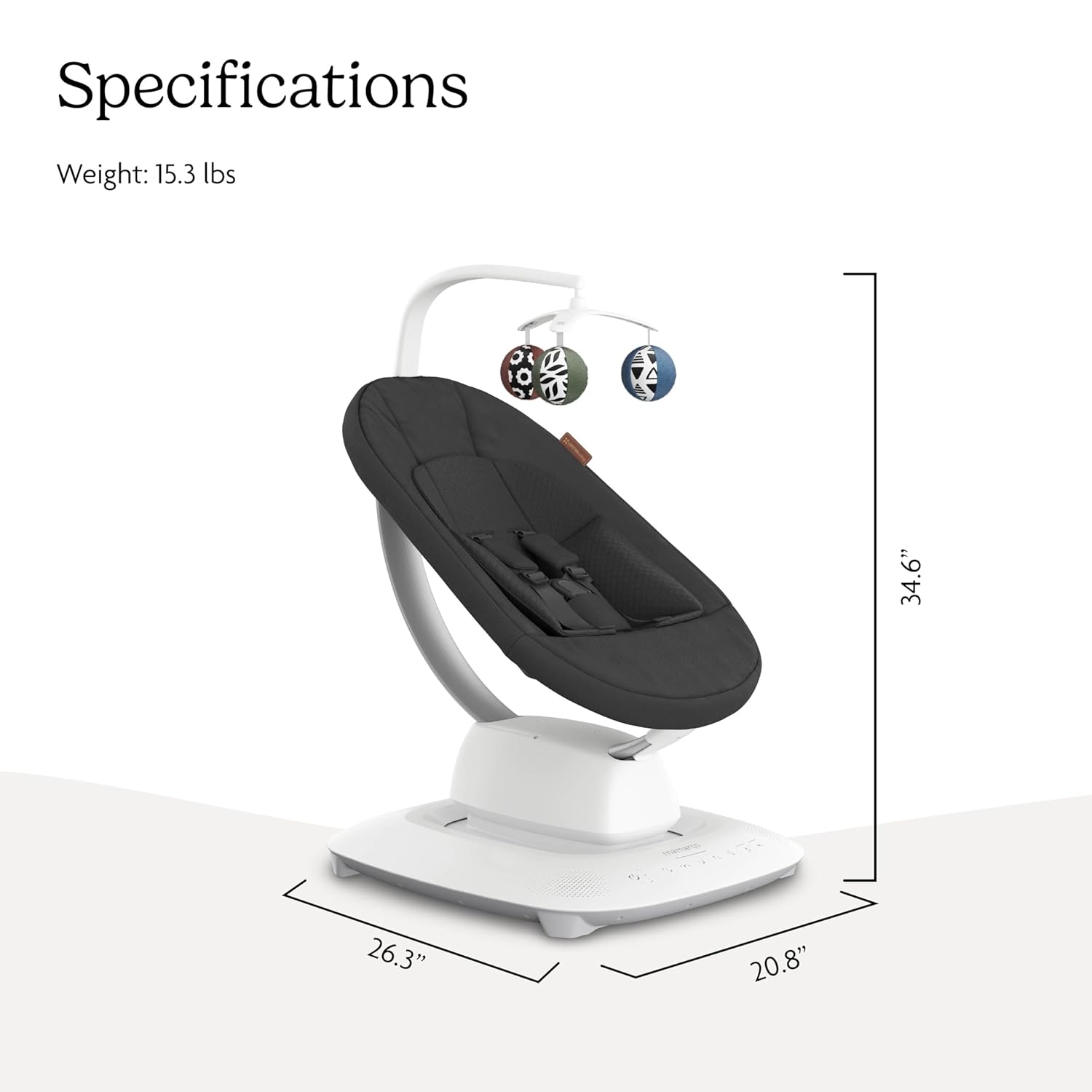 UPPAbaby Mamaroo Smart Swing – Customizable Soothing Modes with MotionSync Technology – Jake (Charcoal Mélange) UPPAbaby Mamaroo Smart Swing – Customizable Soothing Modes with MotionSync Technology – Infant Recline + Bluetooth Enabled – Included Newborn Insert – Jake (Charcoal Mélange)