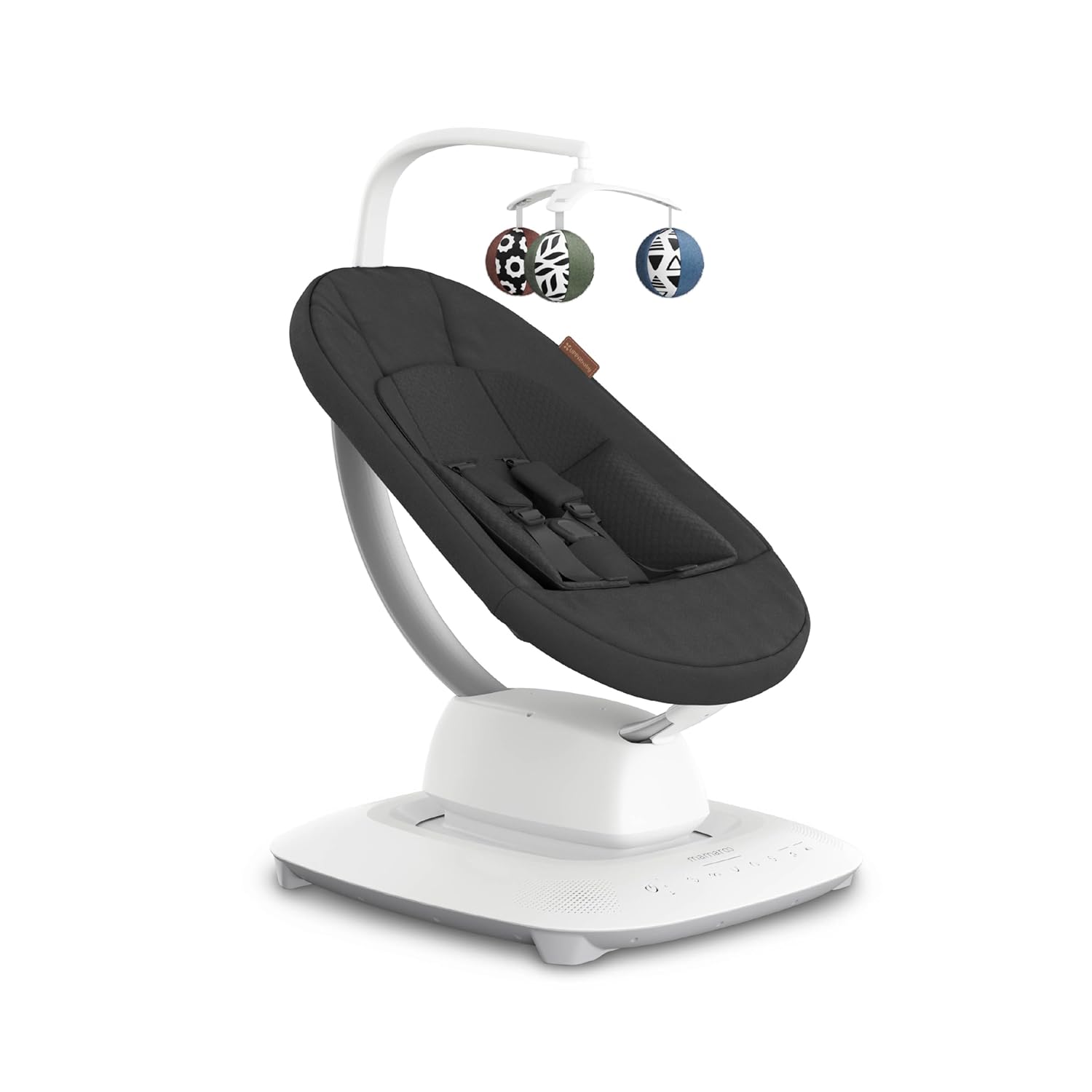UPPAbaby Mamaroo Smart Swing – Customizable Soothing Modes with MotionSync Technology – Jake (Charcoal Mélange) UPPAbaby Mamaroo Smart Swing – Customizable Soothing Modes with MotionSync Technology – Infant Recline + Bluetooth Enabled – Included Newborn Insert – Jake (Charcoal Mélange)