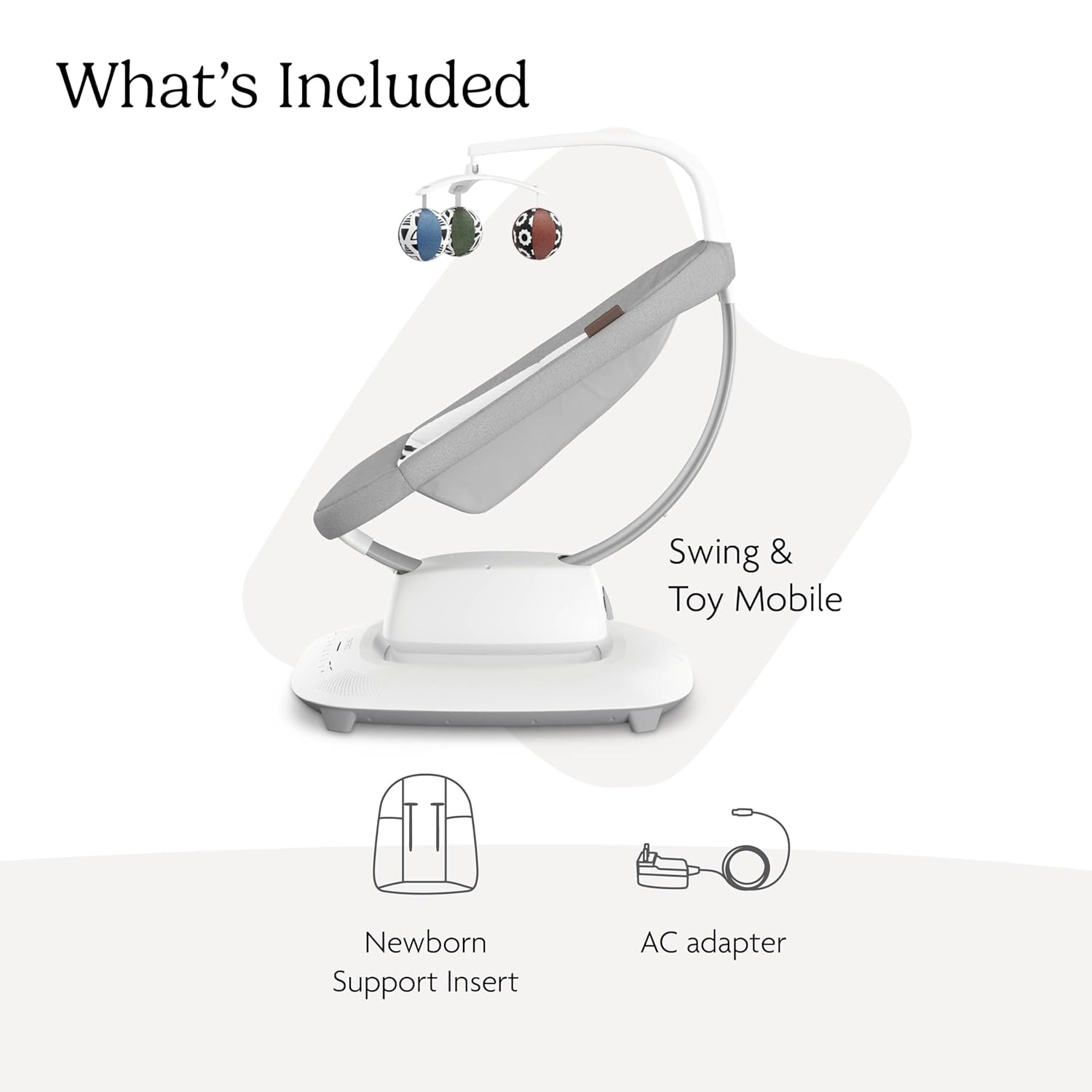 UPPAbaby Mamaroo Smart Swing – Customizable Soothing Modes with MotionSync Technology – Stella (Grey Mélange) UPPAbaby Mamaroo Smart Swing – Customizable Soothing Modes with MotionSync Technology – Infant Recline + Bluetooth Enabled – Included Newborn Insert – Stella (Grey Mélange)