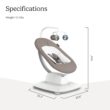 UPPAbaby Mamaroo Smart Swing – Customizable Soothing Modes with MotionSync Technology – Wells (Dark Taupe Mélange) UPPAbaby Mamaroo Smart Swing – Customizable Soothing Modes with MotionSync Technology – Infant Recline + Bluetooth Enabled – Included Newborn Insert – Wells (Dark Taupe Mélange)