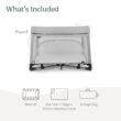 UPPAbaby Remi Playard | Deluxe 3-in-1 Portable Playard, Bedside Bassinet + Travel Crib| Mesh Bassinet, Mattress, Organic Cotton Mattress Cover + Storage Bag Included | Stella (Grey Brushed Mélange)