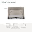 UPPAbaby Remi Playard | Deluxe 3-in-1 Portable Playard, Bedside Bassinet + Travel Crib| Mesh Bassinet, Mattress, Organic Cotton Mattress Cover + Storage Bag Included | Wells (Dark Taupe Mélange)