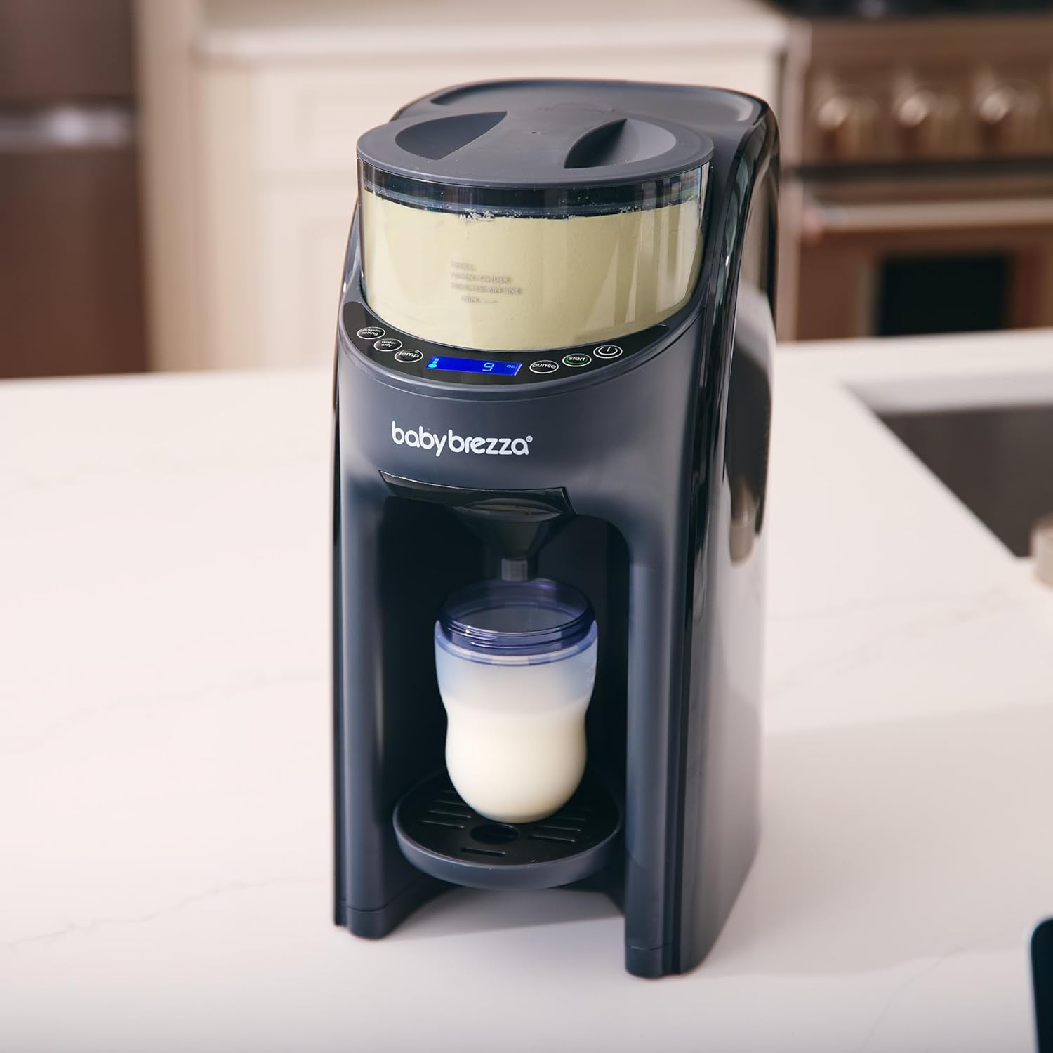 Baby Brezza New and Improved Formula Pro Advanced Formula Dispenser Machine, Charcoal Baby Brezza New and Improved Formula Pro Advanced Formula Dispenser Machine - Automatically Mix a Warm Formula Bottle Instantly - Easily Make Bottle with Automatic Powder Blending, Charcoal