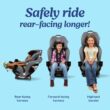 Graco Extend2Fit 3-in-1 Convertible Baby Car Seat, Rear and Forward Facing, Adjustable Extension Panel for Extra Legroom, Ashten Graco Extend2Fit 3-in-1 Convertible Baby Car Seat, Rear and Forward Facing, Adjustable Extension Panel for Extra Legroom, Ashten