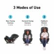 Graco TriRide 3-in-1 Reclining Car Seat, Kipling - Rear & Forward Facing Car Seat, Highback Booster, Adjustable Headrest