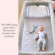 Newton Baby Deluxe Travel Crib & Play Yard | Breathable, Washable Mattress, Foldable Playpen for Toddlers, Travel Bag, Grey