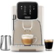 Zulay Kitchen Magia Clasica Espresso Machine 2 -Cup Residential Drip coffee maker ( White Silver )