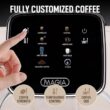 Zulay Kitchen Magia Clasica Espresso Machine 2 -Cup Residential Drip coffee maker ( White Silver )