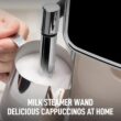 Zulay Kitchen Magia Clasica Espresso Machine 2 -Cup Residential Drip coffee maker ( White Silver )