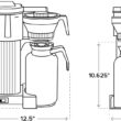 Technivorm Moccamaster 39340 CDT Grand Coffee Maker, 60 Ounce, Silver