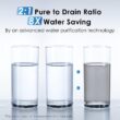 Waterdrop 8-stage G3P600 with MNR35 Composite/Activated carbon Reverse Osmosis Filtration Under Sink Water Filtration System with LED Purifier Stainless Steel Smart faucet Faucet