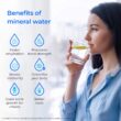 Waterdrop 8-stage G3P600 with MNR35 Composite/Activated carbon Reverse Osmosis Filtration Under Sink Water Filtration System with LED Purifier Stainless Steel Smart faucet Faucet
