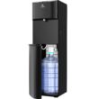 Avalon DIGITAL CLOCK NIGHTLIGHT: The digital display features a clock on the front of the unit. Our built-in nightlight makes the water spouts clearly visible at night. Black Bottom-loading Cold and hot Water cooler