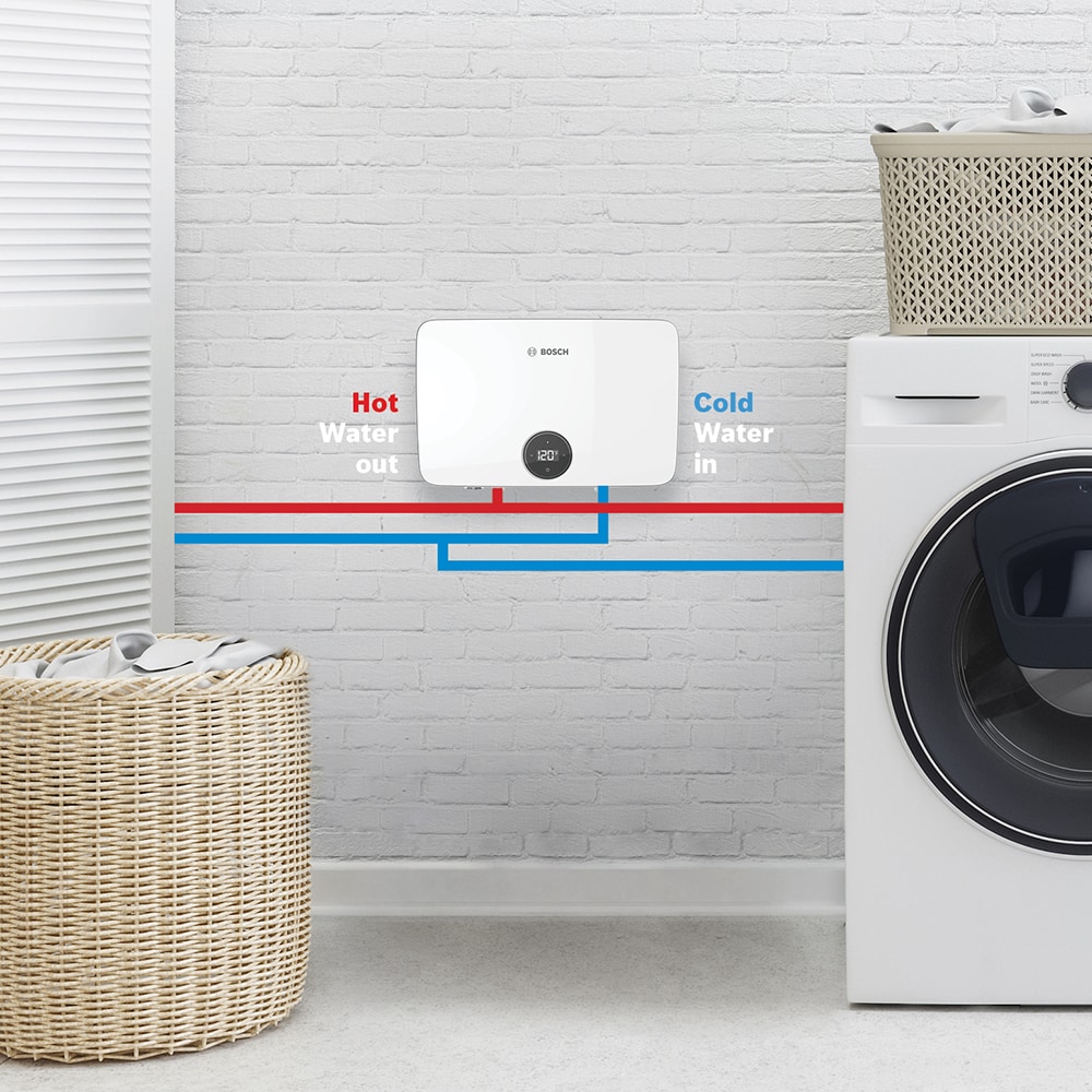 Bosch 3.5-GPM 240-V 18-kW .94-UEF Tankless Electric Water Heater Bosch 3.5-GPM 240-V 18-kW .94-UEF Tankless Electric Water Heater