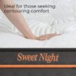 Sweetnight 14-in Medium King Hybrid Memory Foam/Coil Blend Mattress in a Box