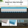 Ifluous 14-in Firm Queen Hybrid Memory Foam/Coil Blend Mattress in a Box