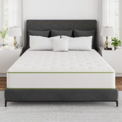 Ifluous 12-in Medium King Hybrid Memory Foam/Coil Blend Mattress in a Box