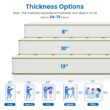 Ifluous 12-in Medium King Hybrid Memory Foam/Coil Blend Mattress in a Box