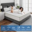 Ifluous 12-in Medium King Hybrid Memory Foam/Coil Blend Mattress in a Box