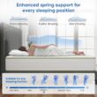 Ifluous 12-in Medium King Hybrid Memory Foam/Coil Blend Mattress in a Box