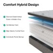 Avenco 12-in Medium King Hybrid Memory Foam/Coil Blend Mattress in a Box