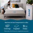 LUCID Comfort Collection SureCool 12-in Medium King Memory foam Mattress in a Box