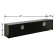 Buyers Products 88-in x 13-in x 16-in Black Steel Top mount Truck Tool Box