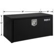 Buyers Products 36-in x 18-in x 18-in Black Steel Underbody Truck Tool Box