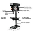 JET JWDP-12 5 -Amp Variable -Speed Bench Drill Press