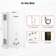 Camplux 16L 4.22-GPM 110,000-BTU Outdoor Portable Liquid Propane Tankless Water Heater