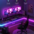 Govee RGBIC Neon Rope Lights for Desks, 16.4ft LED Gaming Desk Lights, Neon LED Strip Lights Syncing Govee RGBIC Neon Rope Lights for Desks, 16.4ft LED Gaming Desk Lights, Neon LED Strip Lights Syncing with Razer Chroma, Support Cutting, Smart App Control, Music Sync, Adapter (Only 2.4G Wi-Fi)