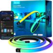 Govee RGBIC Neon Rope Lights for Desks, 16.4ft LED Gaming Desk Lights, Neon LED Strip Lights Syncing with Razer Chroma, Support Cutting, Smart App Control, Music Sync, Adapter (Only 2.4G Wi-Fi)