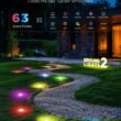 Govee Outdoor Ground Lights 2, 50ft Patio Decorations, 15 Pack RGBIC Pathway Lights with 100LM Warm White, IP67 Waterproof, 63 Scene Modes, Works with Alexa, Google Assistant