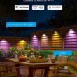 Govee Outdoor Deck Lights, Smart WiFi Outdoor Lights Work with Alexa, Google, Matter, App Control, IP65 Waterproof, Color Changing Fence Lights for Fence, Patio Decoration, Wired 18 Packs (112ft)