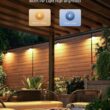 Govee Outdoor Deck Lights, Smart WiFi Outdoor Lights Work with Alexa, Google, Matter, App Control, IP65 Waterproof, Color Changing Fence Lights for Fence, Patio Decoration, Wired 18 Packs (112ft)