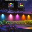 Govee Outdoor Deck Lights, Smart WiFi Outdoor Lights Work with Alexa, Google, Matter, App Control, IP65 Waterproof, Color Changing Fence Lights for Fence, Patio Decoration, Wired 18 Packs (112ft)
